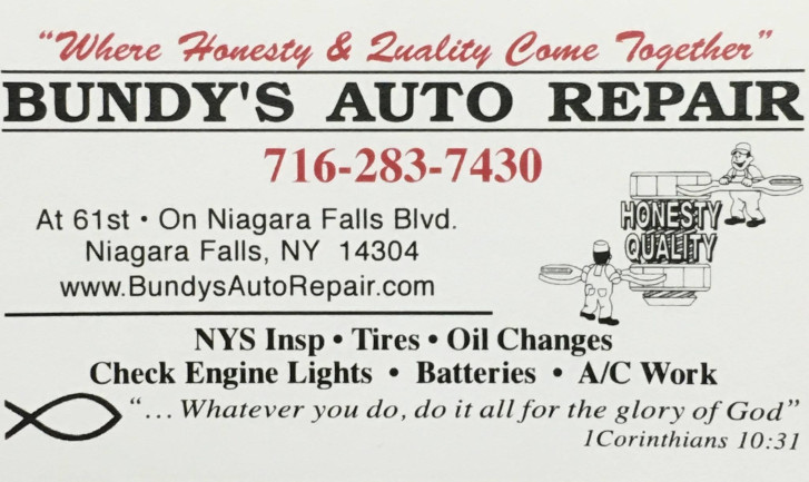 Bundy's Auto Repair in Niagara Falls, NY